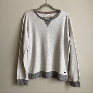 Normal Brand Light Gray Cotton Blend Crew Neck Sweatshirt L